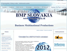 Tablet Screenshot of bmpslovakia.sk